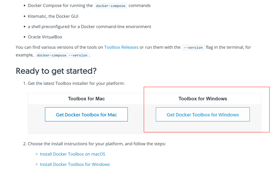 docker for mac or docker toolbox